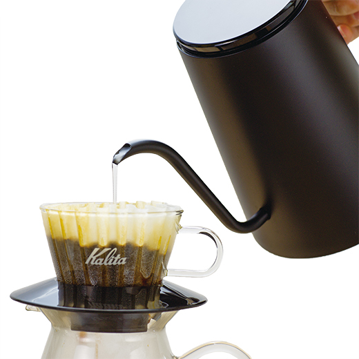 Kalita 電気式ドリップ専用ポット KEDP-600 (シルバー) 詳細画像 ー 3