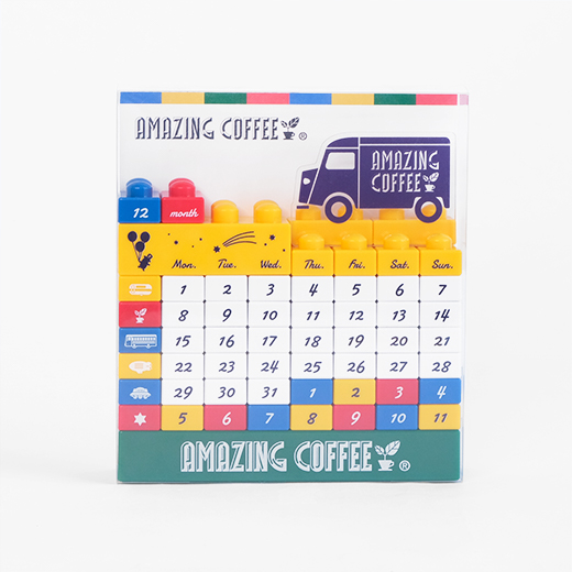 AMAZING COFFEE ブロックカレンダー 詳細画像