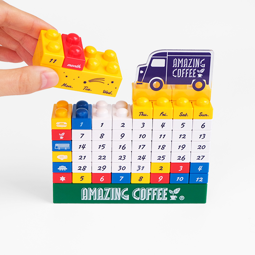 AMAZING COFFEE ブロックカレンダー 詳細画像 ー 4