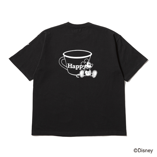 Mickey Mouse / AMAZING COFFEE Tシャツ<ブラック> 詳細画像 ー 2