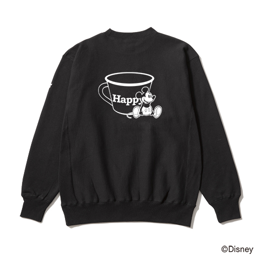 Mickey Mouse / AMAZING COFFEE トレーナー<ブラック> 詳細画像 ー 2