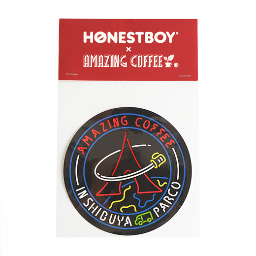 【HONESTBOY×AMAZING COFFEE】Big sticker 詳細画像