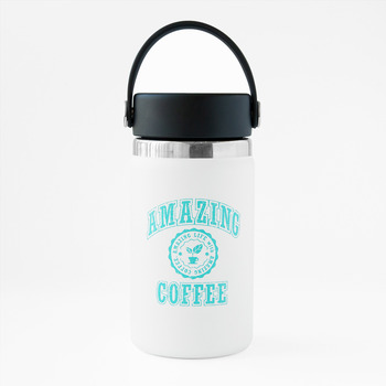 Hydro Flask×AMAZING COFFEE カレッジロゴ コラボトル〈ホワイト〉