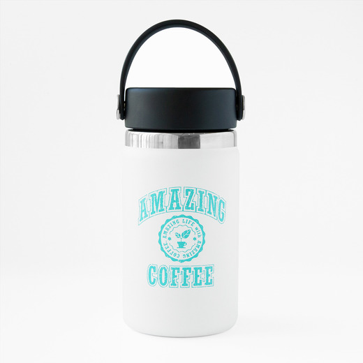 Hydro Flask×AMAZING COFFEE カレッジロゴ コラボトル〈ホワイト〉 詳細画像 ー 1