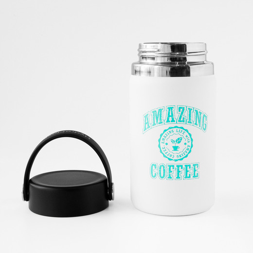 Hydro Flask×AMAZING COFFEE カレッジロゴ コラボトル〈ホワイト〉 詳細画像 ー 3