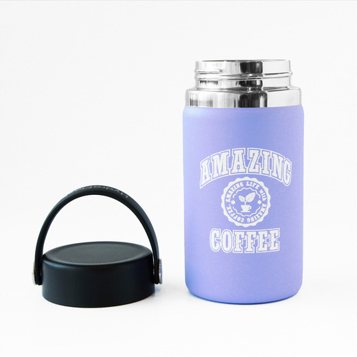 Hydro Flask×AMAZING COFFEE カレッジロゴ コラボトル〈パープル〉 詳細画像 ー 3