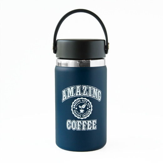 Hydro Flask×AMAZING COFFEE カレッジロゴ コラボトル〈ネイビー〉 詳細画像 ー 1