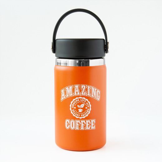 Hydro Flask×AMAZING COFFEE カレッジロゴ コラボトル〈オレンジ〉 詳細画像 ー 1