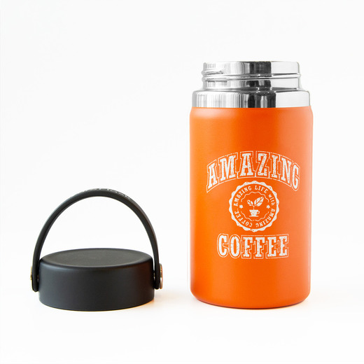 Hydro Flask×AMAZING COFFEE カレッジロゴ コラボトル〈オレンジ〉 詳細画像 ー 3