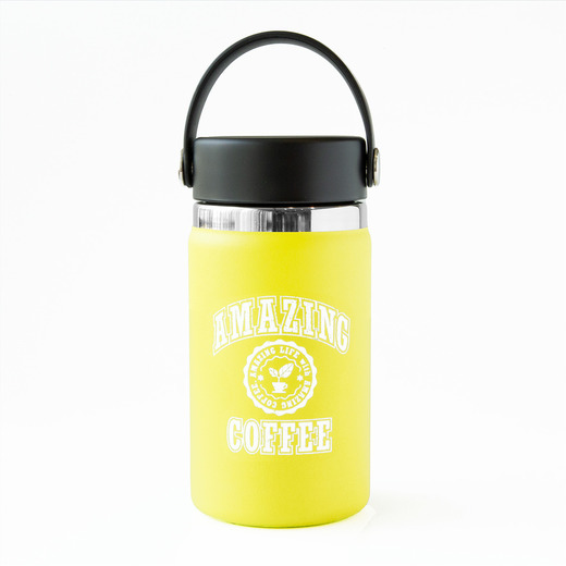 Hydro Flask×AMAZING COFFEE カレッジロゴ コラボトル〈イエロー〉 詳細画像 ー 1