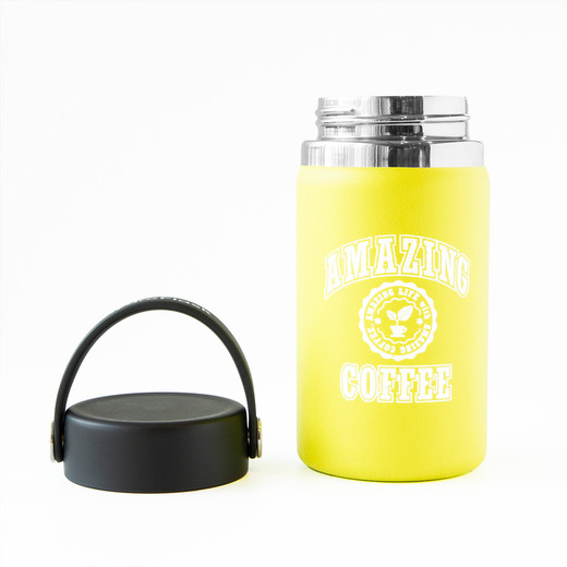 Hydro Flask×AMAZING COFFEE カレッジロゴ コラボトル〈イエロー〉 詳細画像 ー 3