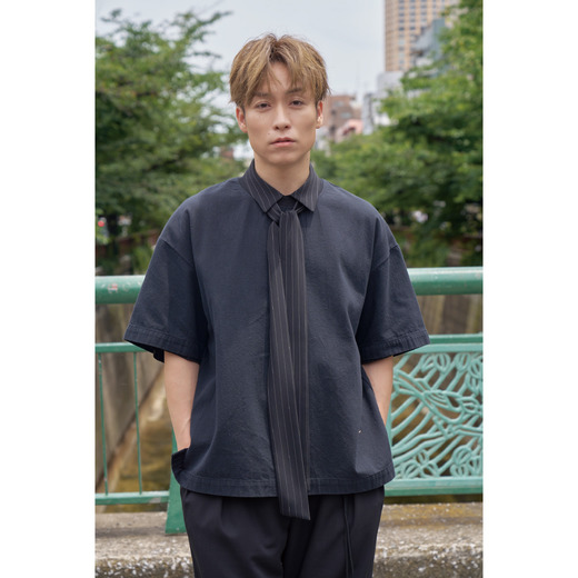 CULLNI×AMAZING COFFEE Denim Pullover 詳細画像 ブラック 2