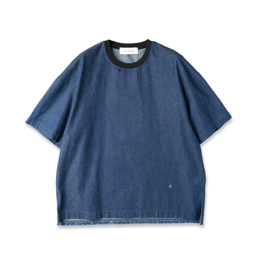 CULLNI×AMAZING COFFEE Denim Pullover 詳細画像 ネイビー 1