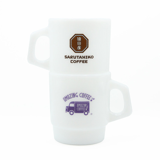 Fire-King × AMAZING COFFEE × 猿田彦珈琲 スタッキングマグ 詳細画像 ー 2