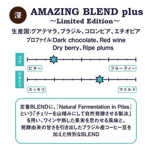 AMAZING BLEND plus～Limited Edition～ 詳細画像 豆のまま 3