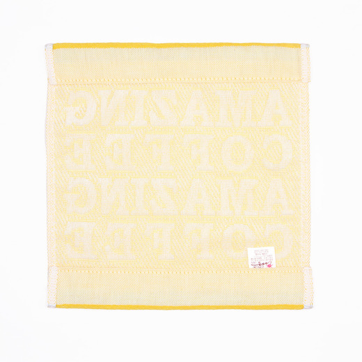 AMAZING COFFEE ハンドタオル〈イエロー〉 詳細画像 ー 2