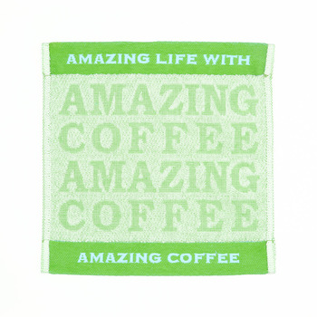 AMAZING COFFEE ハンドタオル〈グリーン〉