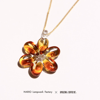 【AMAZING V ROOM限定】HARIO Lampwork Factory×AMAZING COFFEE ネックレス