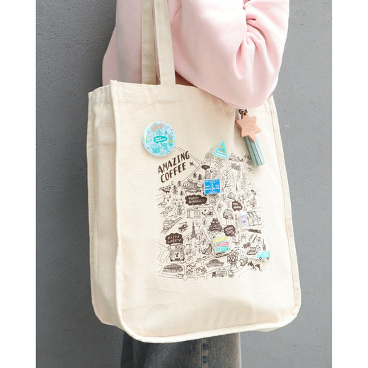 AMeCO MAP トートバッグ 詳細画像