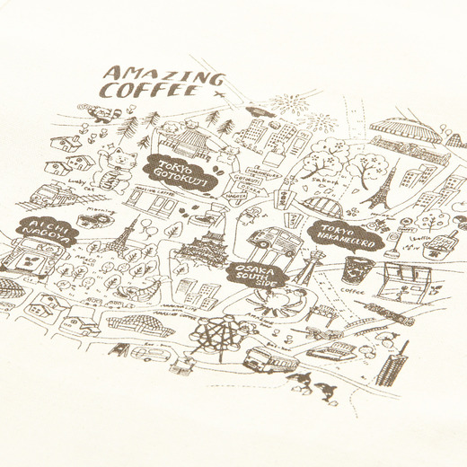 AMeCO MAP トートバッグ 詳細画像
